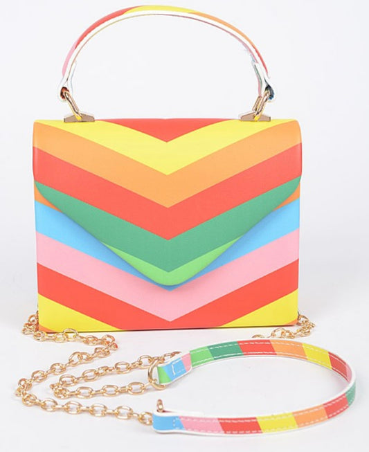 Rainbow Clutch Bag